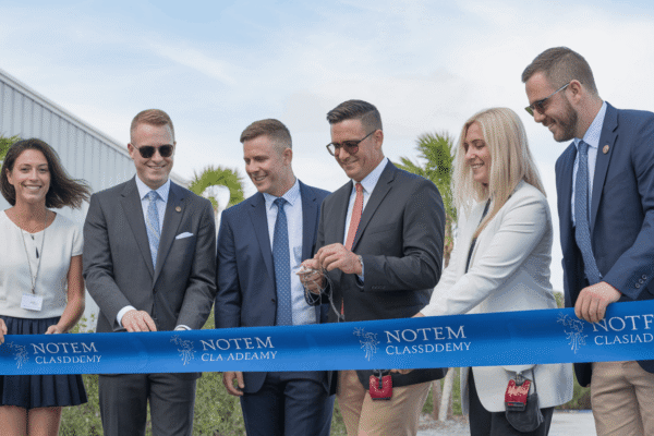 Nova Classical STEM Academy hosts ribbon cutting event in Fort Myers for new STEM charter school opening August 2026 in Southwest Florida