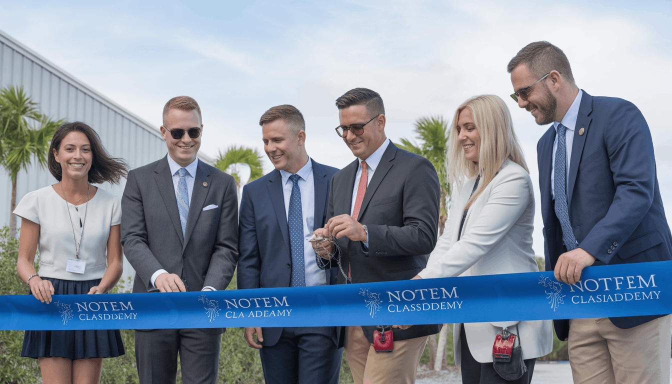Nova Classical STEM Academy hosts ribbon cutting event in Fort Myers for new STEM charter school opening August 2026 in Southwest Florida