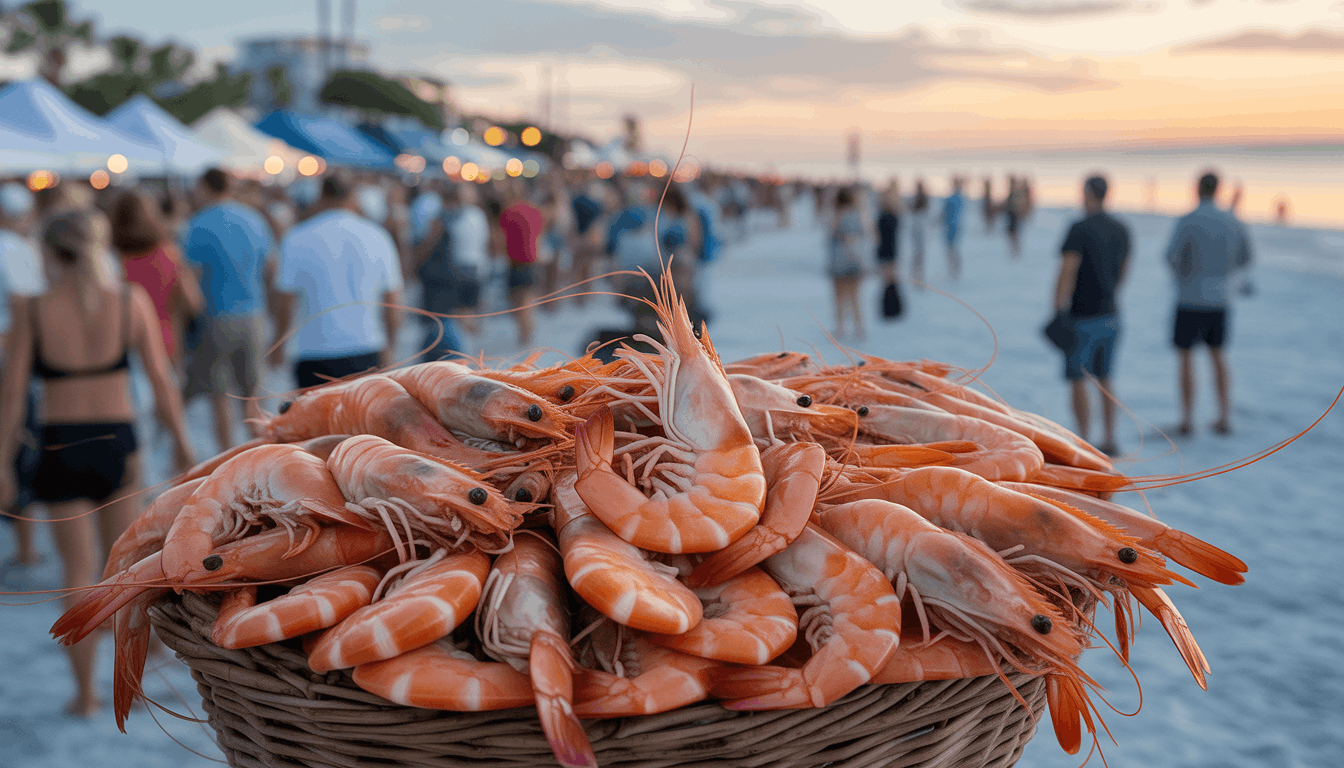 Record crowds pack Fort Myers Beach Shrimp Festival 2026 with over 85,000 visitors celebrating fresh Gulf shrimp, live music, and beachfront fun as tourism boom revives local economy