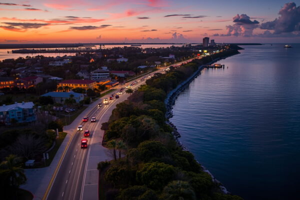 Sunset gatherings at Lovers Key State Park in Southwest Florida on Easter Sunday April 5 2026